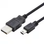 Kabel USB - Mini-USB 1 m, schwarz