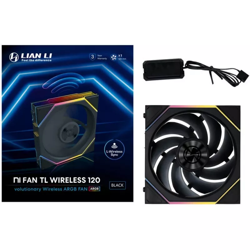 Lian Li UNI FAN TL 120mm ARGB Gehäuselüfter - Schwarz