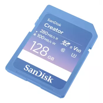 SanDisk Creator SD-Speicherkarte UHS-II 128 GB Übertragungsgeschwindigkeiten bis zu 280 MB/s