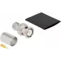 BNC-Stecker zum Crimpen DeLOCK 90024 LMR 400 mit Schrumpfschlauch
