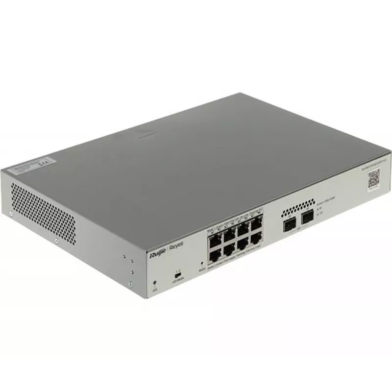 Ruijie Networks RG-NBS3100-8GT2SFP-P-V2 Netzwerk-Switch Managed L2 Gigabit Ethernet (10/100/1000) Power over Ethernet (PoE) Metallisch
