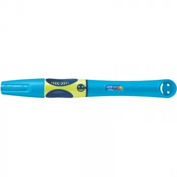 Pelikan griffix® Füllfederhalter für Rechtshänder - Neon Fresh Blau - Blau - Patronenfüllsystem - Blau - Kunststoff - Edelstahl - Rechtshänder (820363)