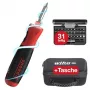 Speede® PocketDrive Elektroschrauber mit Bit-Kassette und Tasche