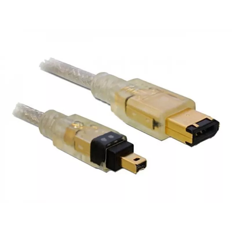 FireWire A/A Kabel DeLOCK 2,0 m Grau