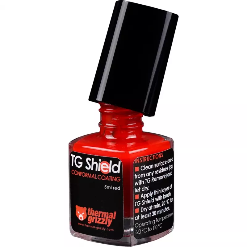 Wärmeleitpaste Thermal Grizzly TG-ASH-050-RT, Wärmeleitpaste 5 ml, erhältlich in Schwarz/Rot/Transparent