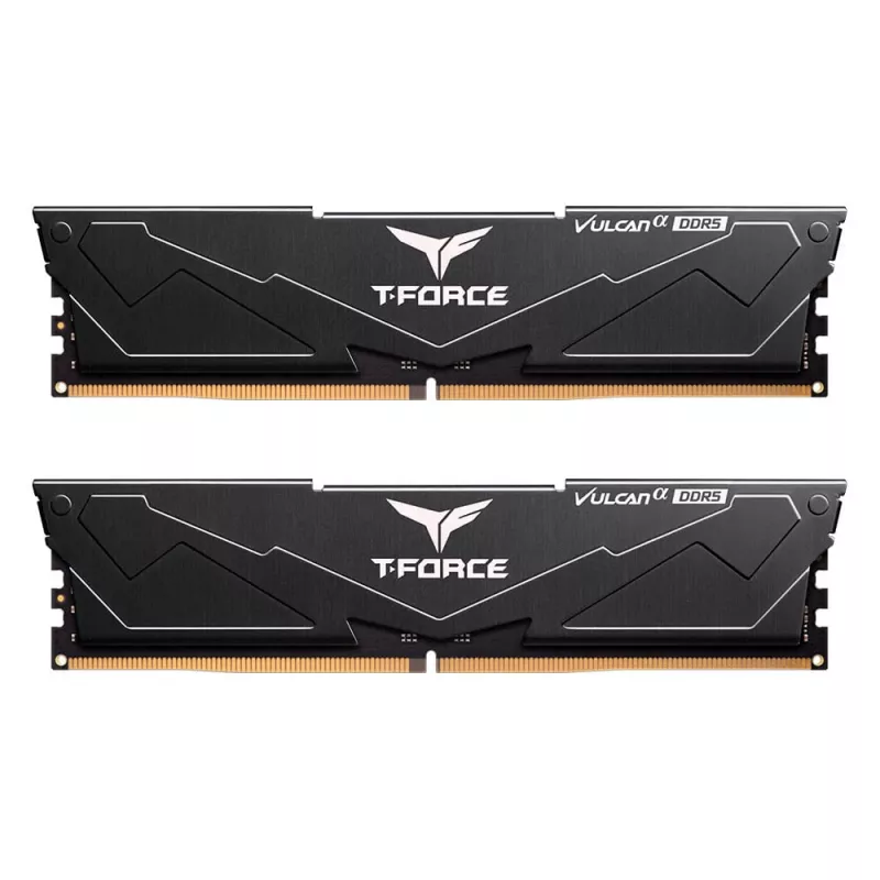 Team Group VULCAN FLABD516G6000HC3001, 16 GB, 1 x 16 GB, DDR5, 6000 MHz, 288-Pin DIMM, Schwarz