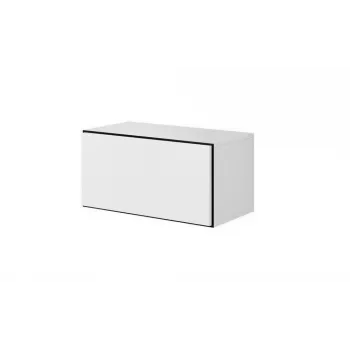 Aufbewahrungsschrank cama meble ROCO RO3, bodenstehend an der Wand, 75×37×39 cm, weiß/schwarz/weiß