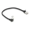 Netzwerkkabel DeLOCK RJ45 Cat.6A 0,25 m Schwarz