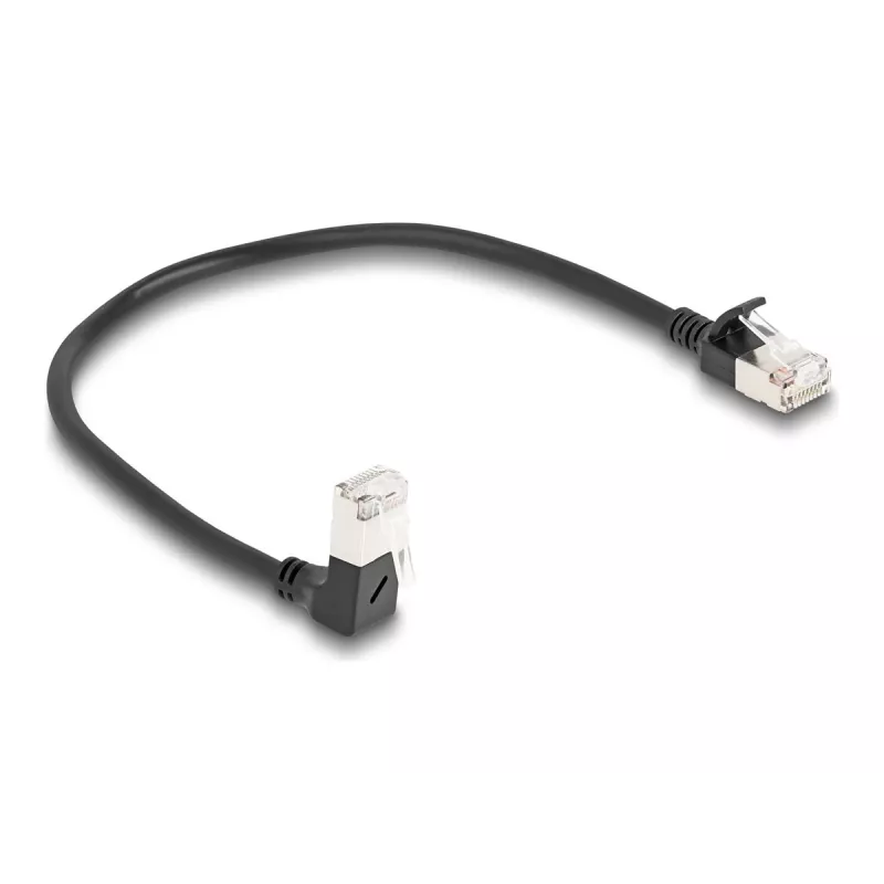 Netzwerkkabel DeLOCK RJ45 Cat.6A 0,25 m Schwarz