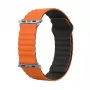 Armband GUAN Premium für Apple Watch 38/40/41/42 mm — Orange und Schwarz