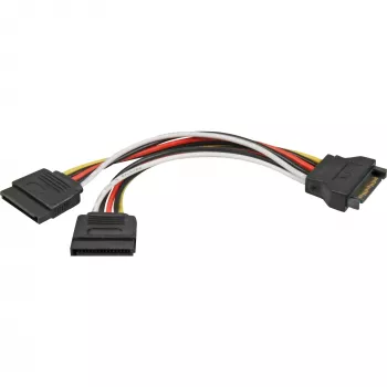SATA-Stromkabel 15polig auf 2x SATA HDD DeLOCK 60105 0,15 m