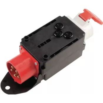 Stromstecker-Adapter Bachmann 349.183 Schwarz Rot Weiß