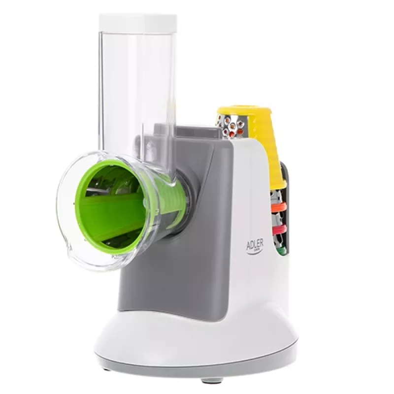 Gemüseschneider Adler AD 4815, 150 W, 5 Düsen, ABS-Gehäuse, weiß/grau