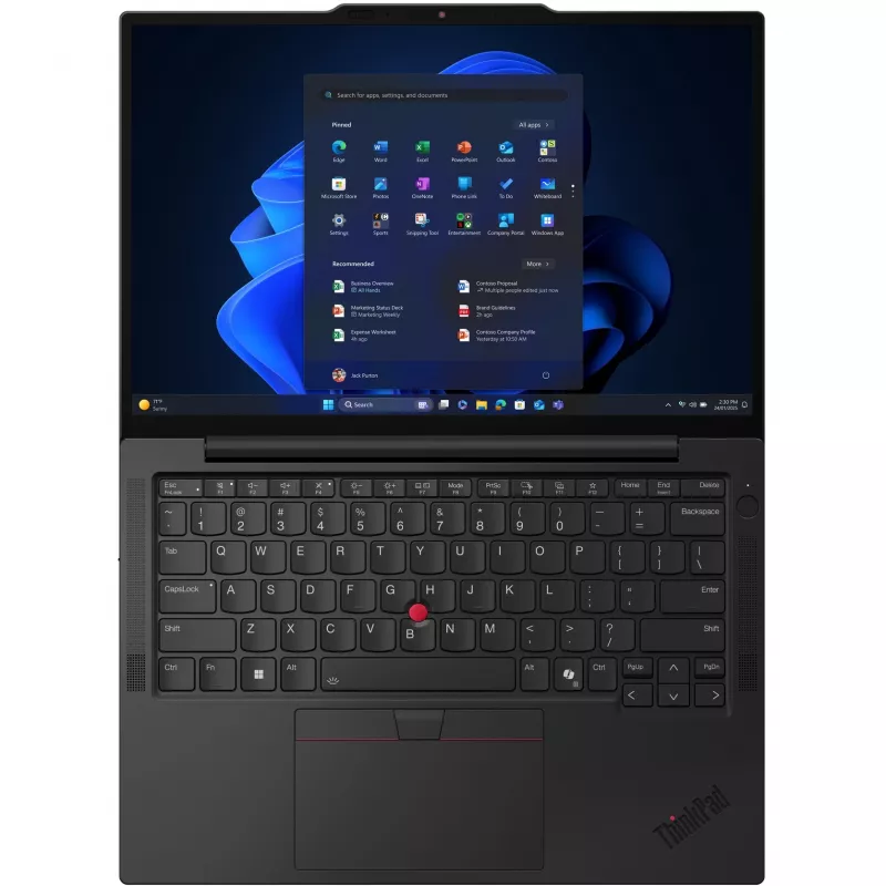 Lenovo ThinkPad X13 Gen 6 (Intel) Intel Core Ultra 5 225U Laptop 33,8 cm (13,3 Zoll) WUXGA 16 GB LPDDR5x-SDRAM 512 GB SSD Wi-Fi 6E (802.11ax) Windows 11 Pro Deutsch Schwarz
