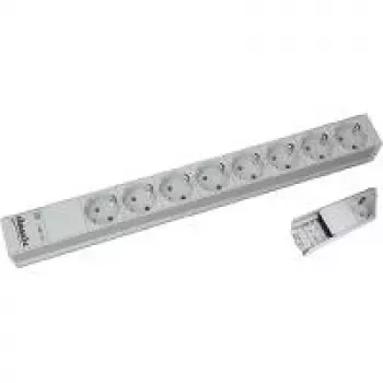 Stromverteilungseinheit Bachmann 333.416 8 AC-Ausgänge 1U Grau Silber