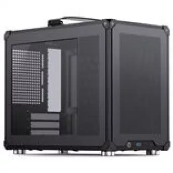 Jonsbo C6 MAX PC-Gehäuse, Mini-Gehäuse, Micro-ATX, Hartglas - schwarz