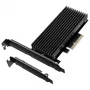 GRAUGEAR G-M2PCI01 Interner M.2-Adapter PCIe Stecker Schwarz 128mm