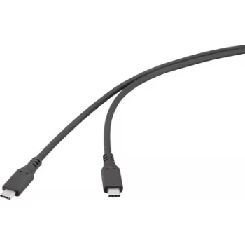 Renkforce USB-Kabel USB4 USB-C-Stecker Schwarz RF-6830438 (RF-6830438)