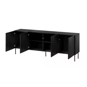 Cama Kommode ISLA 200x40x75 matt schwarz