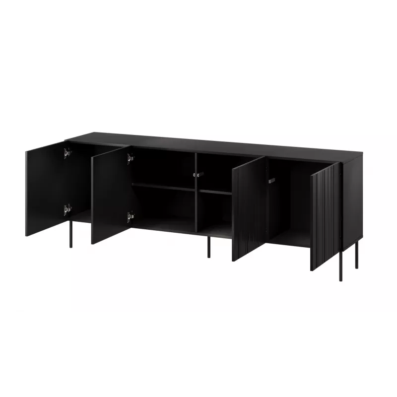 Cama Kommode ISLA 200x40x75 matt schwarz