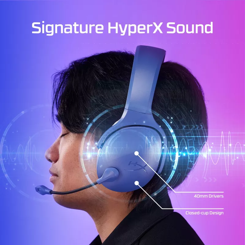 HyperX Cloud Jet - Kabelloses Gaming-Headset (Schwarz)