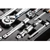 Steckschlüssel 1/4, 1/2, Set mit 77, CrV
