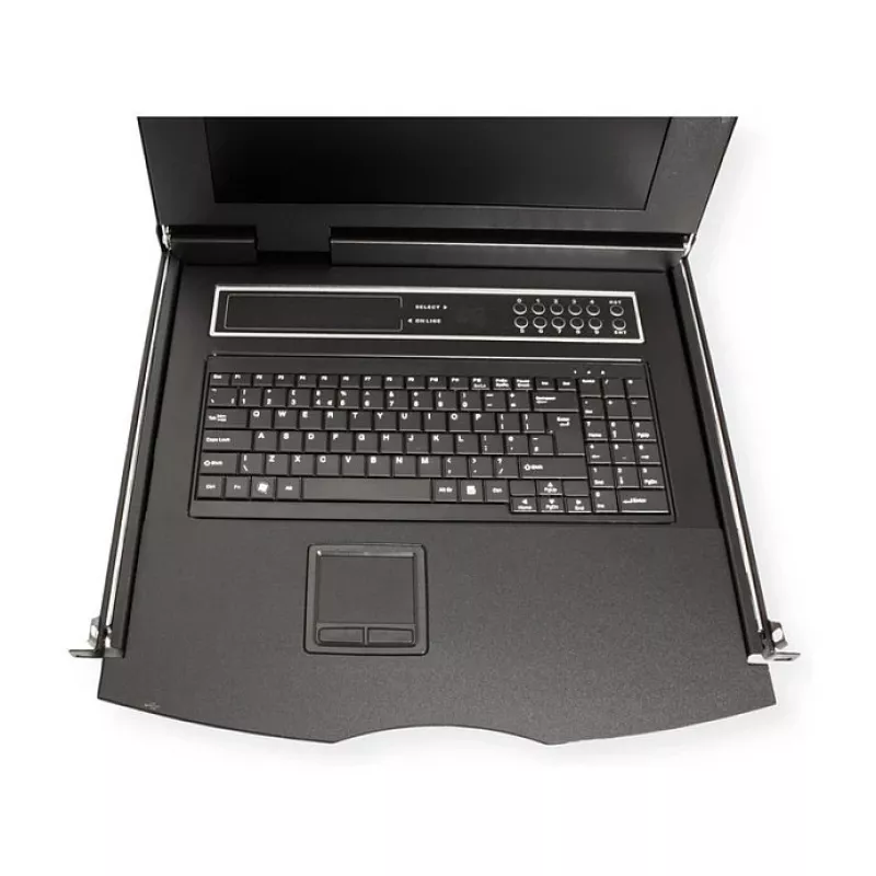 Rack-Konsole VALUE 26.99.0160 1U, 17 Zoll (43,2 cm) LCD 1280x1024, USB-Tastatur/Maus, schwarz