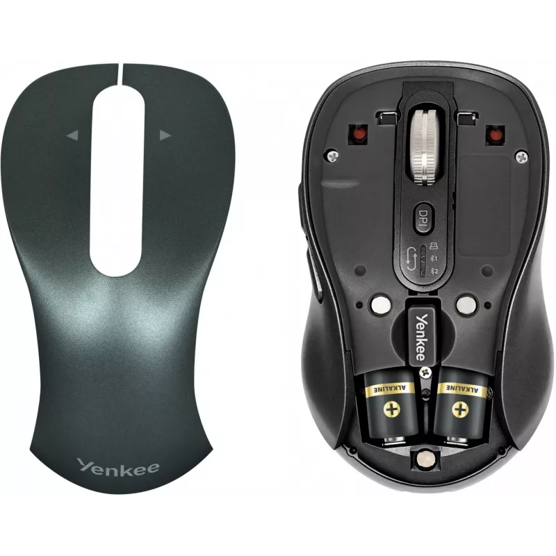 Kabelgebundene ergonomische Computermaus YENKEE YMS2010BK — kompaktes Design, kabelgebundene Verbindung