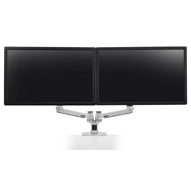 ERGOTRON LX Dual Side-by-Side Arm silber poliertes Aluminium