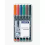 Permanent-Marker Staedtler 318 WP6 Schwarz Blau Braun Grün Orange Rot
