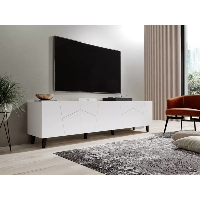RTV-Schrank ETNA 200x42x52 weiß matt