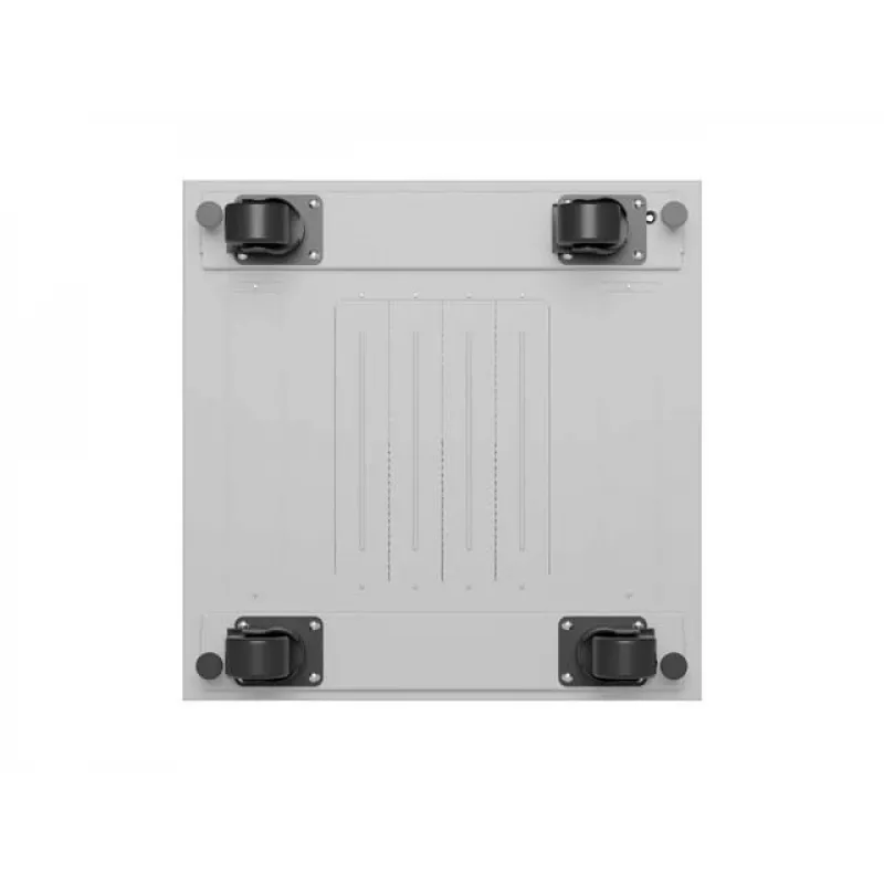 19 Zoll 42U LANBERG Stand-Rack-Schrank 600×600 mm Grau mit Glastür und LCD (flach Pack)