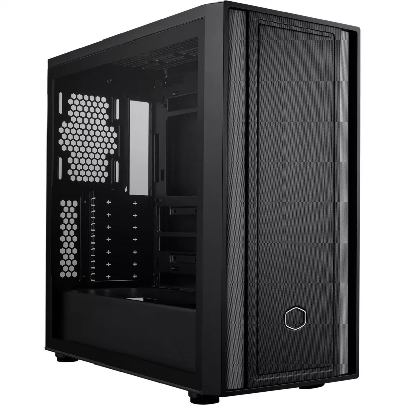 Cooler Master MasterBox 600 Lite PC-Gehäuse, MIDI-Tower, E-ATX, gehärtetes Glas - Schwarz