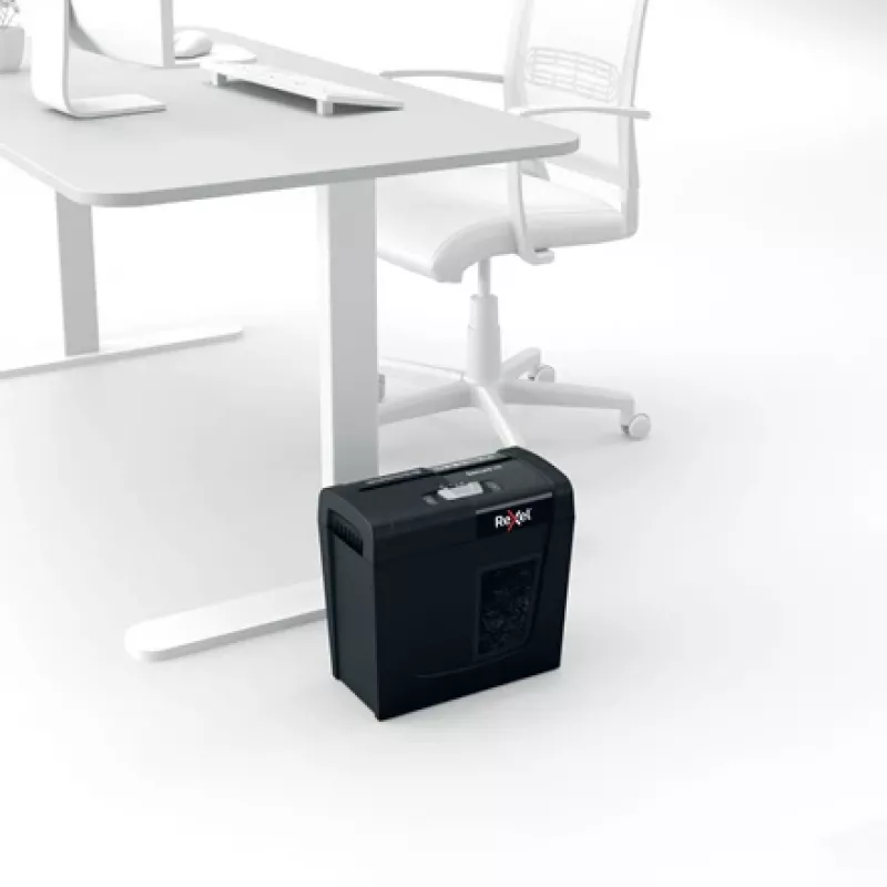 Rexel Secure X6 Aktenvernichter mit Partikelschnitt P4, Partikelschnitt, 4 x 40 mm, 10 l, 100 Blatt, 68 dB, 6 Blatt