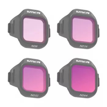 Set mit 4 Sunnylife ND8 + ND16 + ND32 + ND64 Filtern für MINI 5 Pro