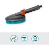 Cleansystem Handbürste M hart grau türkis Allround-Weichkunststoffstreifen