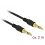 Audiokabel 3,5 mm DeLOCK 85549 2 m Schwarz