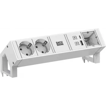Steckdosenleiste Bachmann DESK2 mit 2x CEE 7/3-Steckdosen, Modell 902.3213