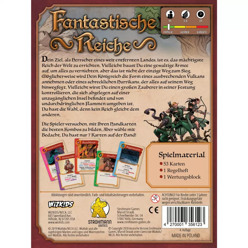 Fantastische Reiche, Kartenspiel