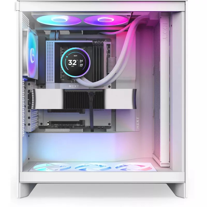 Kraken Elite 420 RGB 420 mm, Flüssigkeitskühlung Weiß