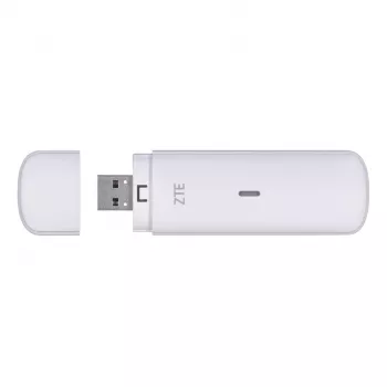 USB Mobilfunkmodem ZTE MF833N, tragbarer USB-Formfaktor, 4G LTE-FDD/TDD bis zu 150 Mbit/s, HSUPA/2G-Unterstützung, microSD-Steckplatz, weiß