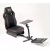 Racing Cockpit Subsonic SA5681 Schwarz Rot Kunstleder Mesh Metall