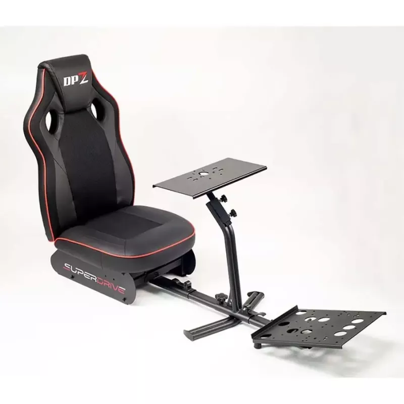 Racing Cockpit Subsonic SA5681 Schwarz Rot Kunstleder Mesh Metall