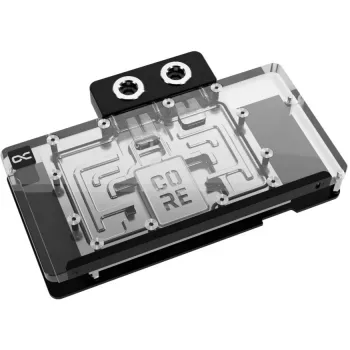 Grafikkarten-Wasserkühler Alphacool Core RX 9070 XT Hellhound+ Transparent Chrome mit Backplate