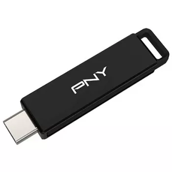 PNY Elite-X USB-Stick 64 GB USB Typ-C 3.2 Gen 1 (3.1 Gen 1) Schwarz (P-FDI64GELTXC-GE)