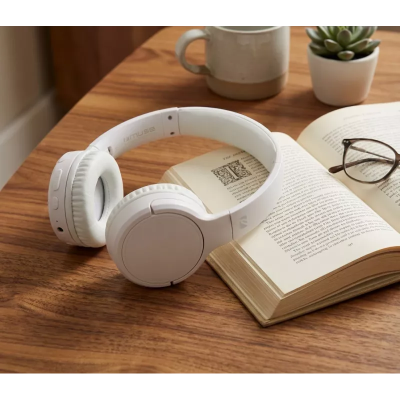 Muse | Stereo-Kopfhörer | M-272 BTW | Kabellos/Kabelgebunden | On-Ear | Weiß | Noise Cancelling