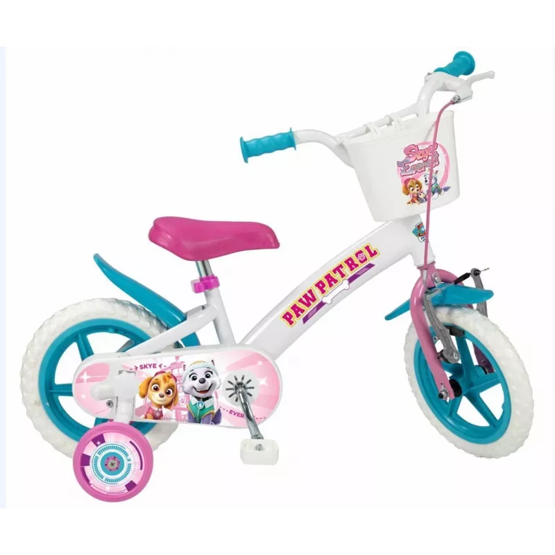 TOIMSA Kinderfahrrad 12 Zoll Paw Patrol Weiß 1281 Mädchen