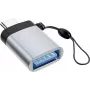 Microconnect USB3.0ACFB-KEY Kabeladapter USB C USB A Schwarz, Silber