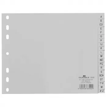 Alphabetisches Register Durable 6500 Grau