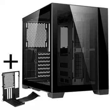 Lian Li O11 Dynamic Mini + Mini Riser Card - PCIe 4.0, Schwarz